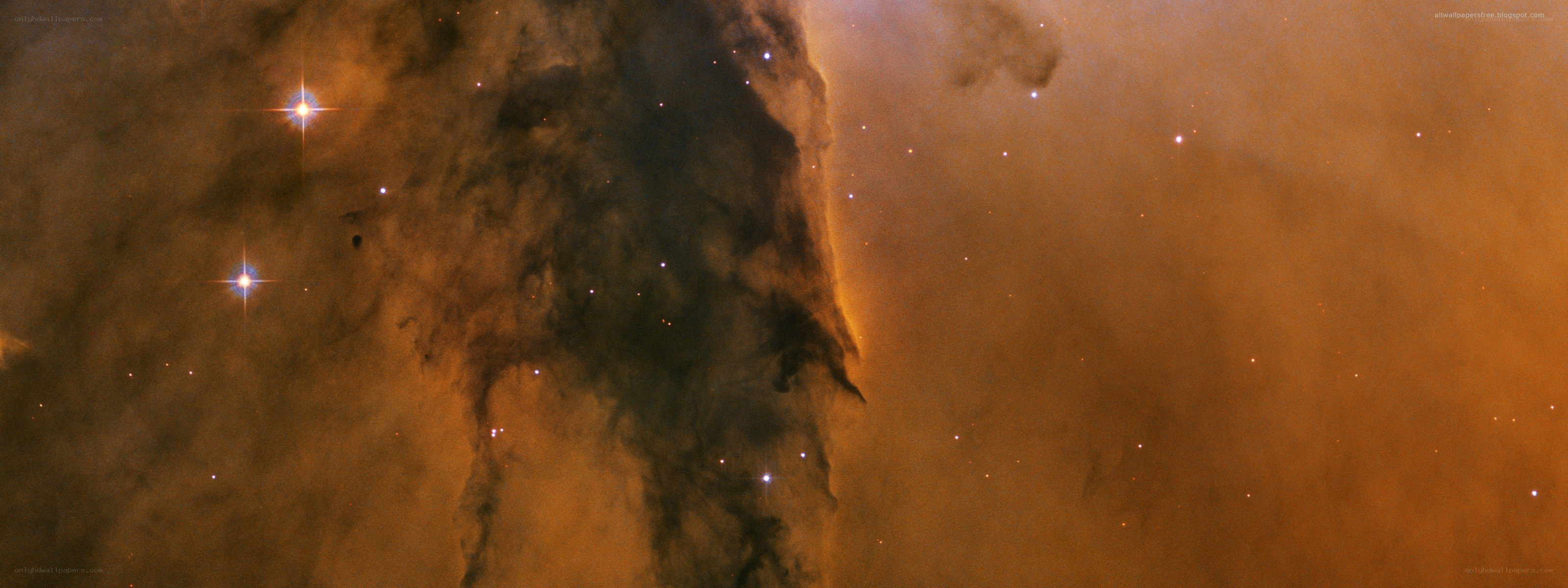 Cosmic pillar in star field