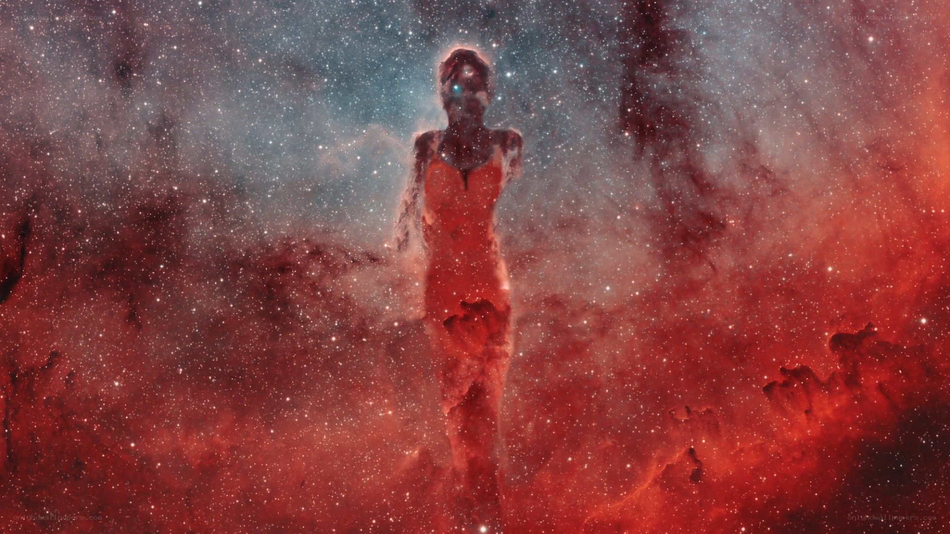 Cosmic pillar in star field