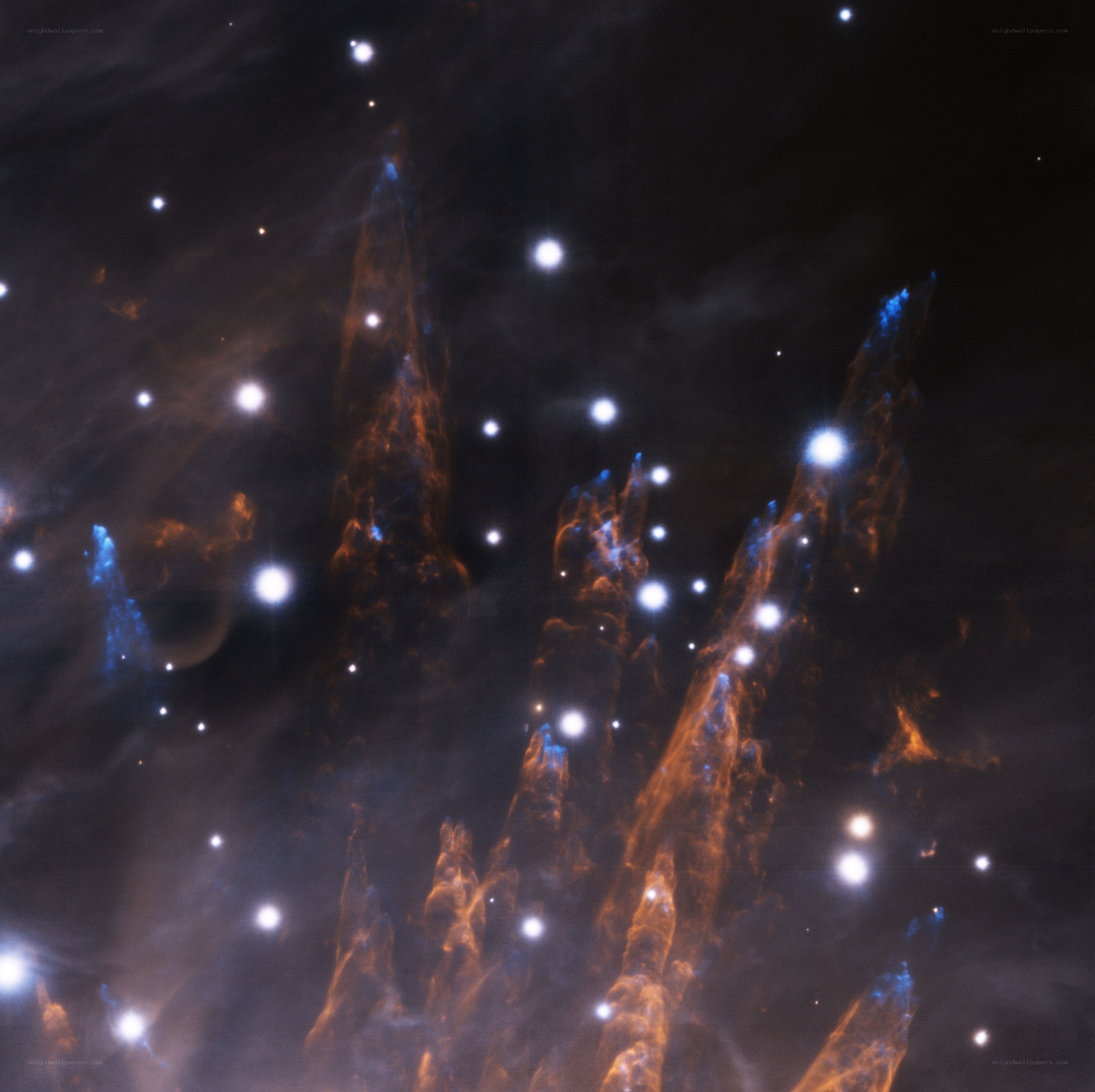 Cosmic pillars in star-forming region