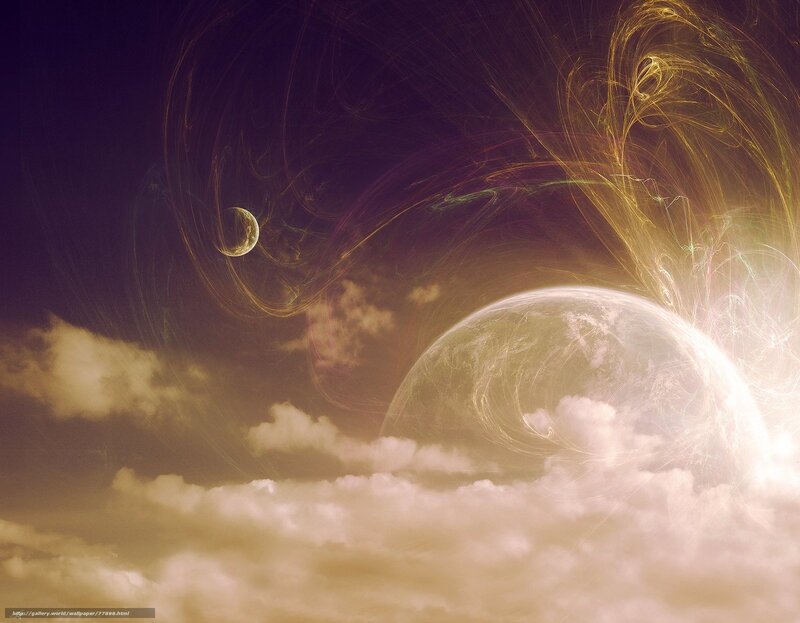 Cosmic planet and moon