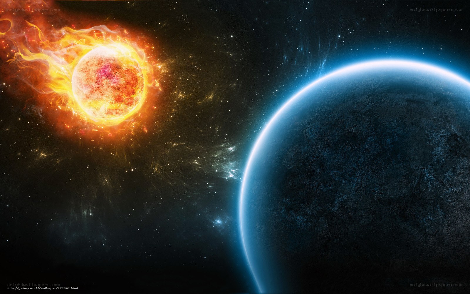 Cosmic planet and star