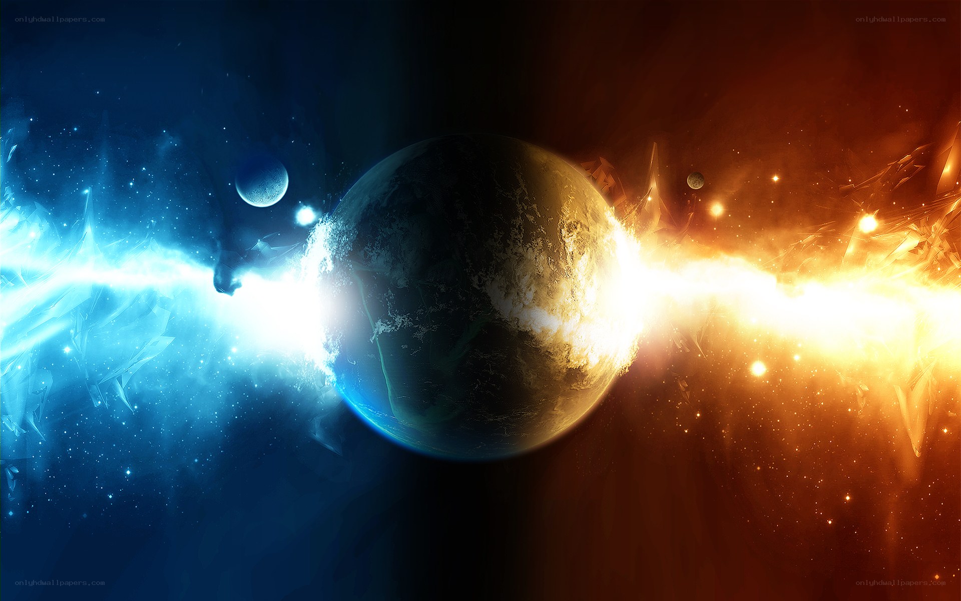 cosmic planet collision