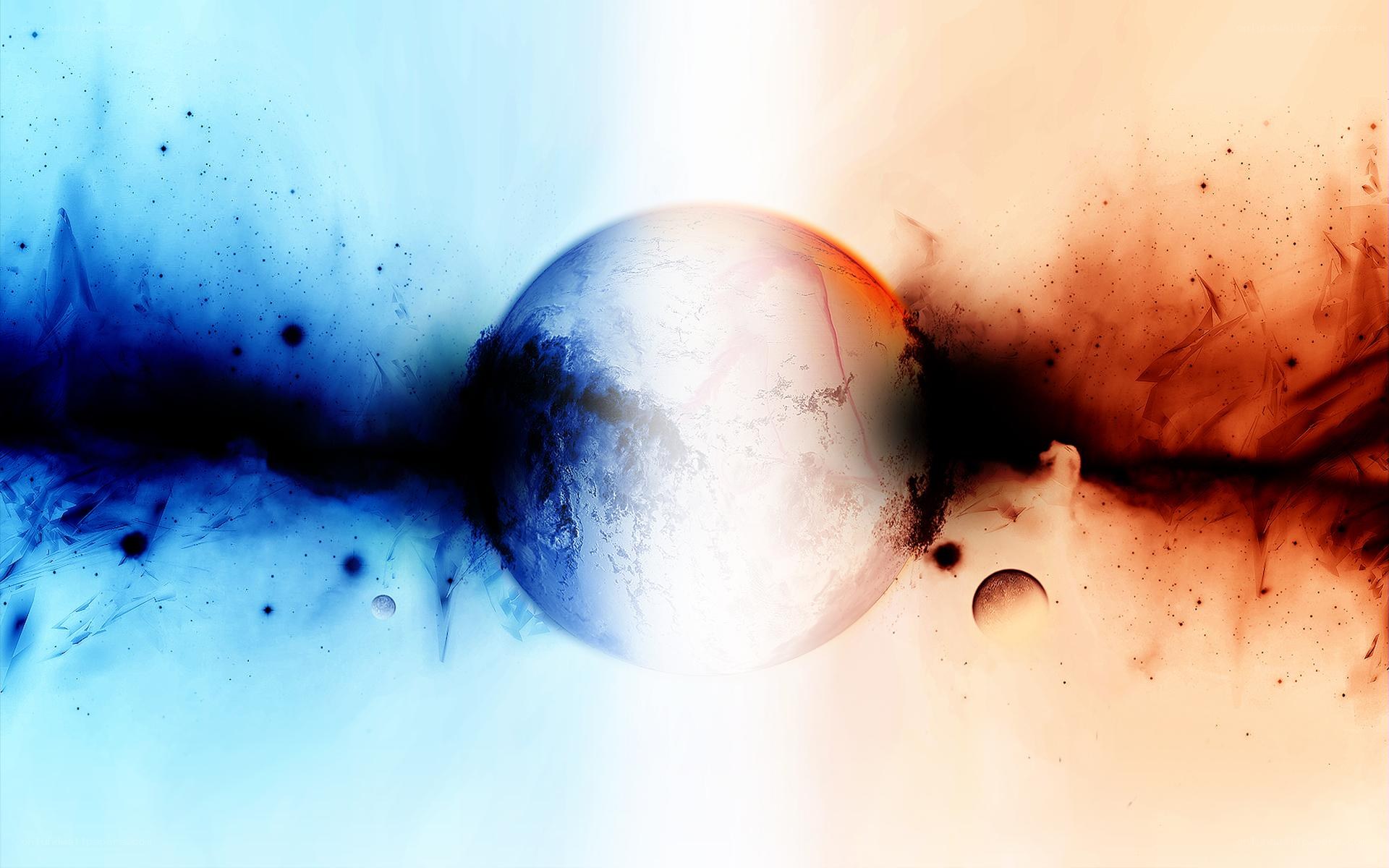 Cosmic planet collision