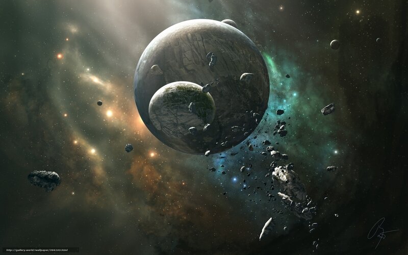 Cosmic planet collision