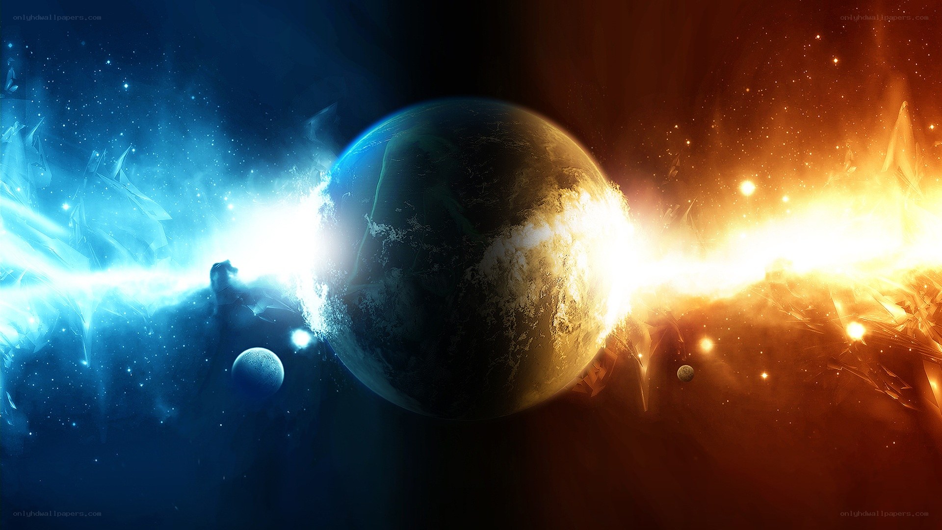 cosmic planet explosion
