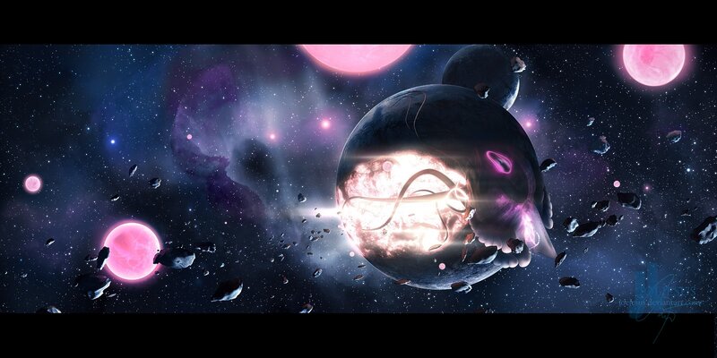 Cosmic planet explosion