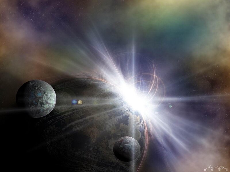 Cosmic planet explosion