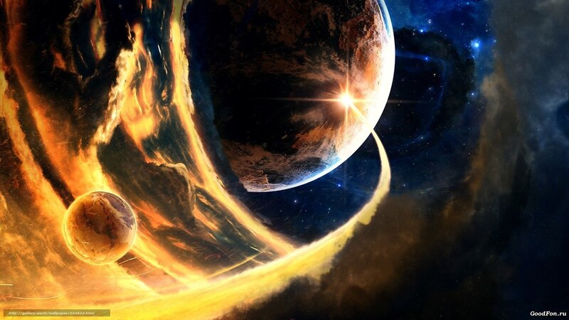 Cosmic planet explosion