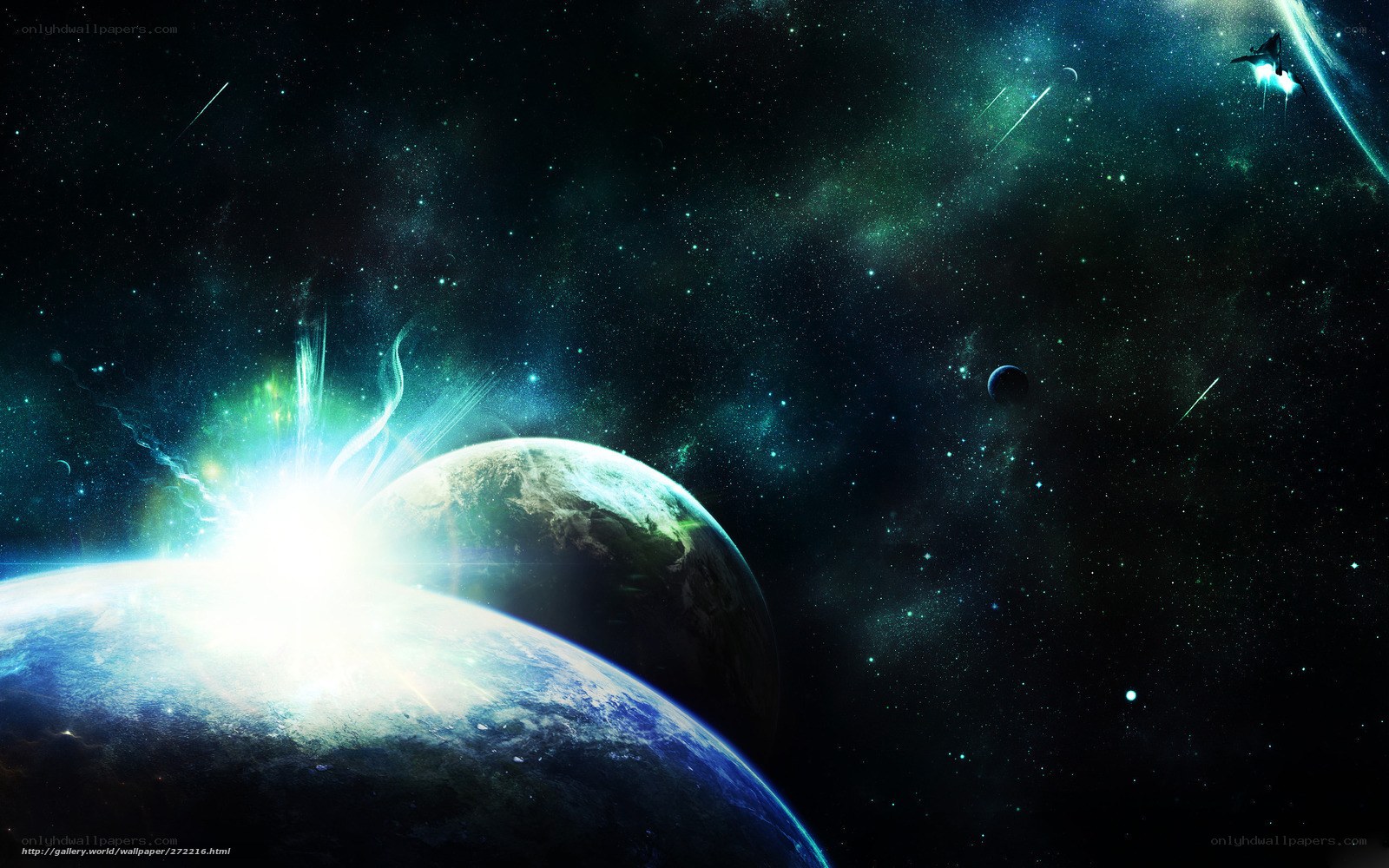 Cosmic planet explosion
