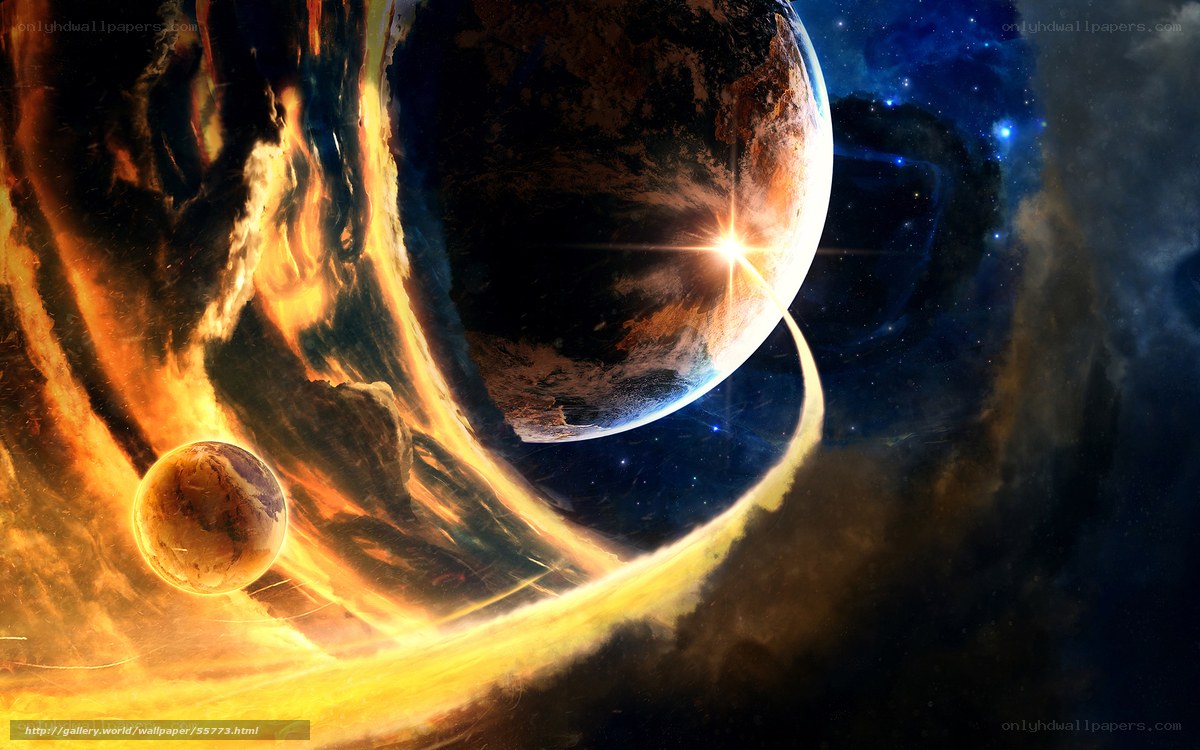 Cosmic planet explosion
