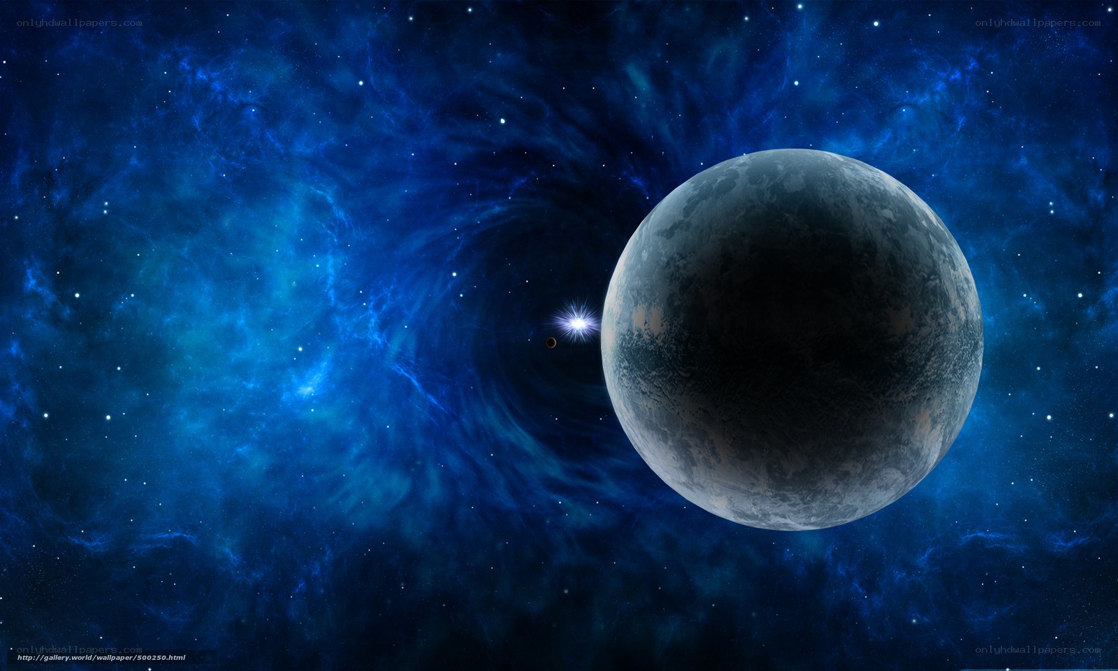 Cosmic planet in deep space