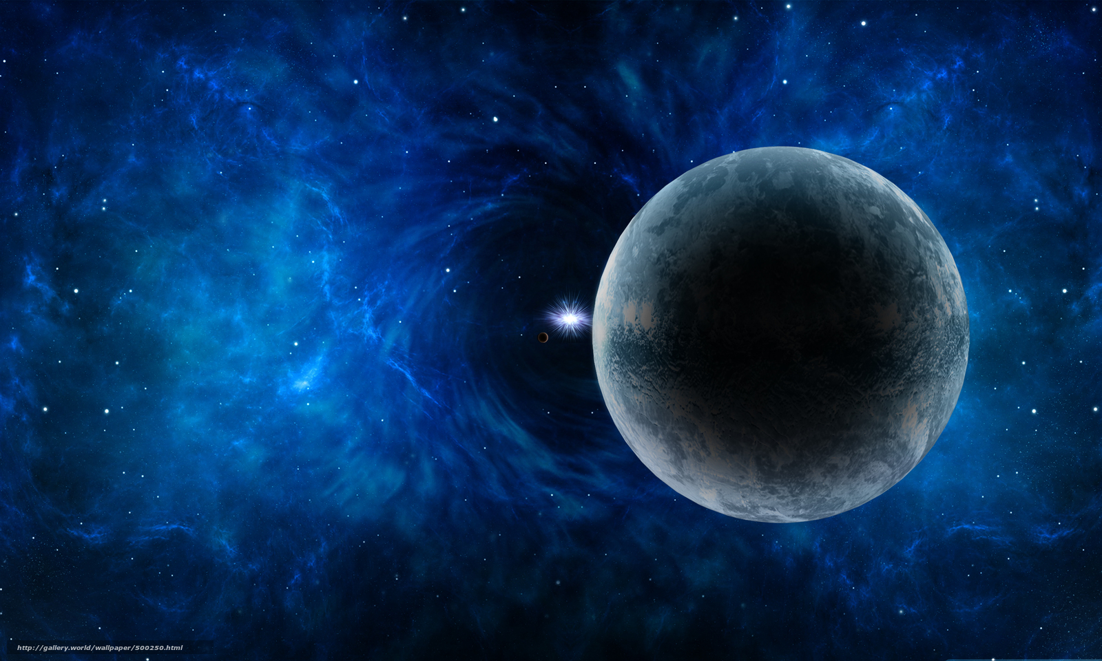 Cosmic planet in deep space