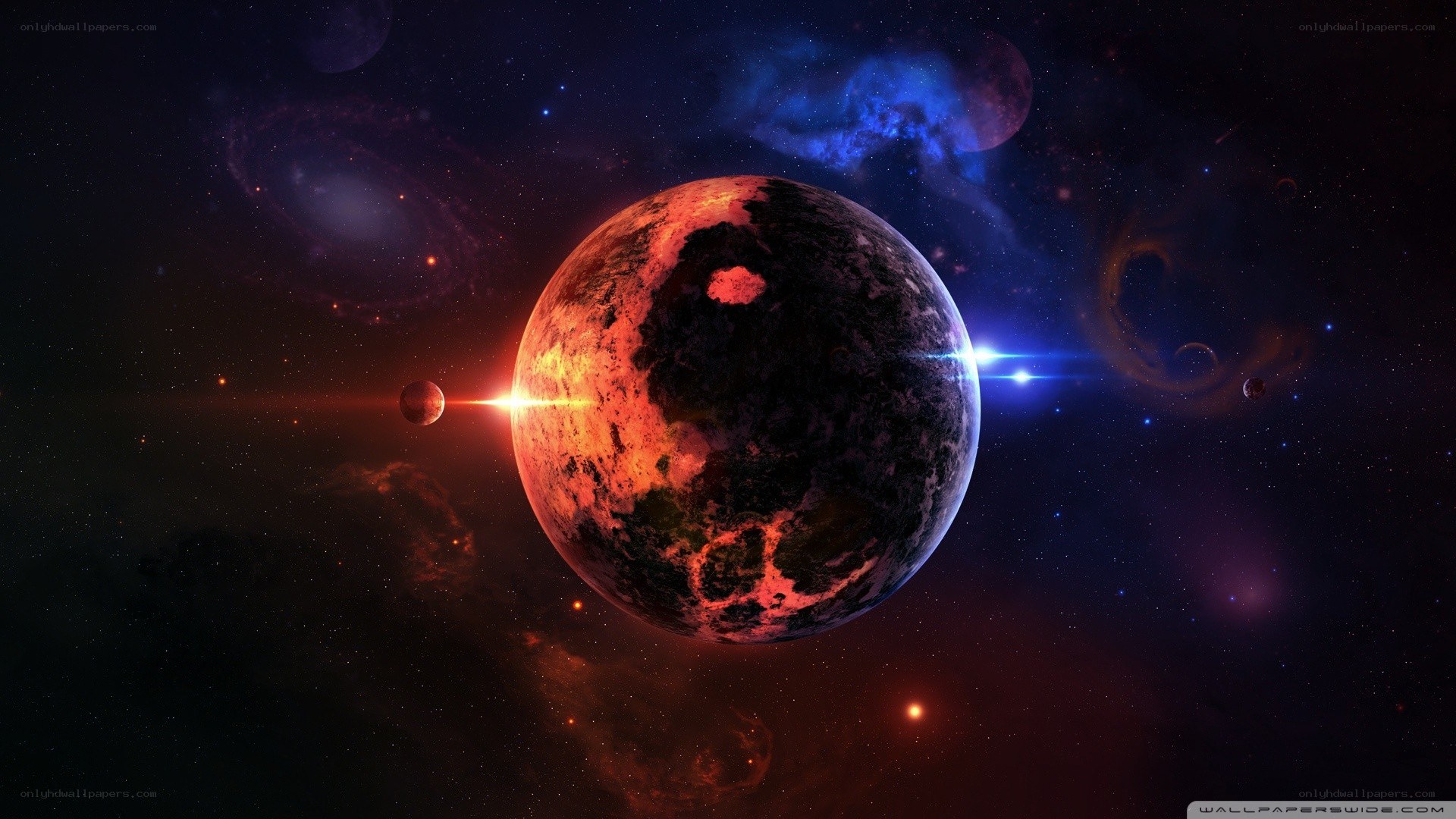 Cosmic planet in deep space