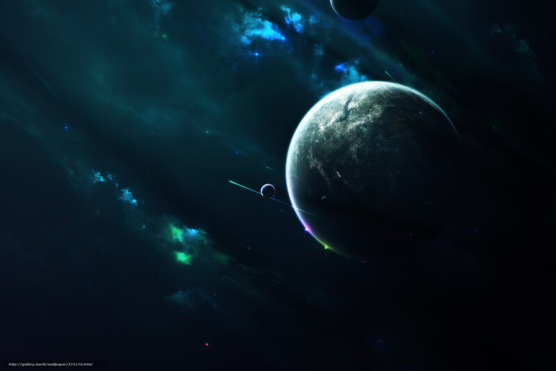 Cosmic planet in deep space