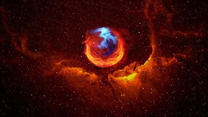 Cosmic planet in nebula