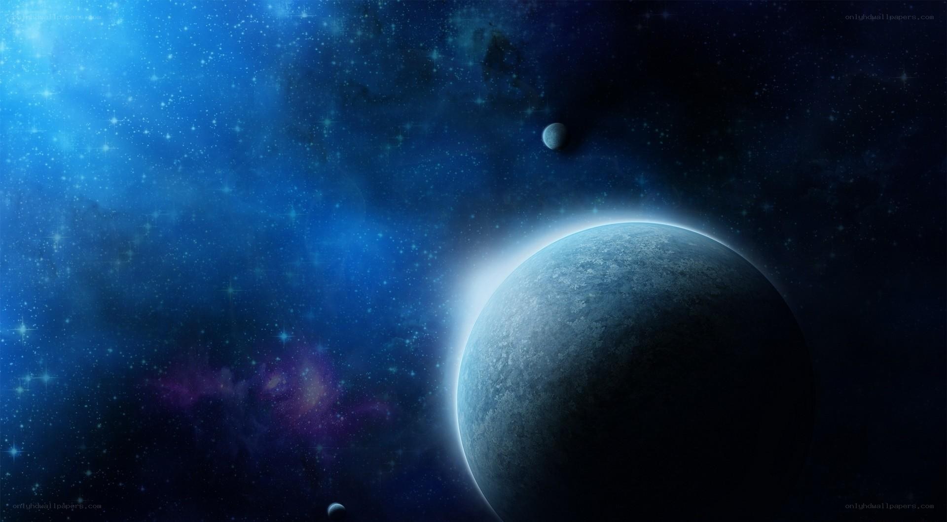 Cosmic planet in starfield