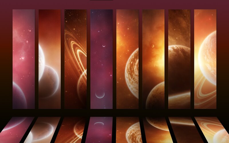 Cosmic planet panels
