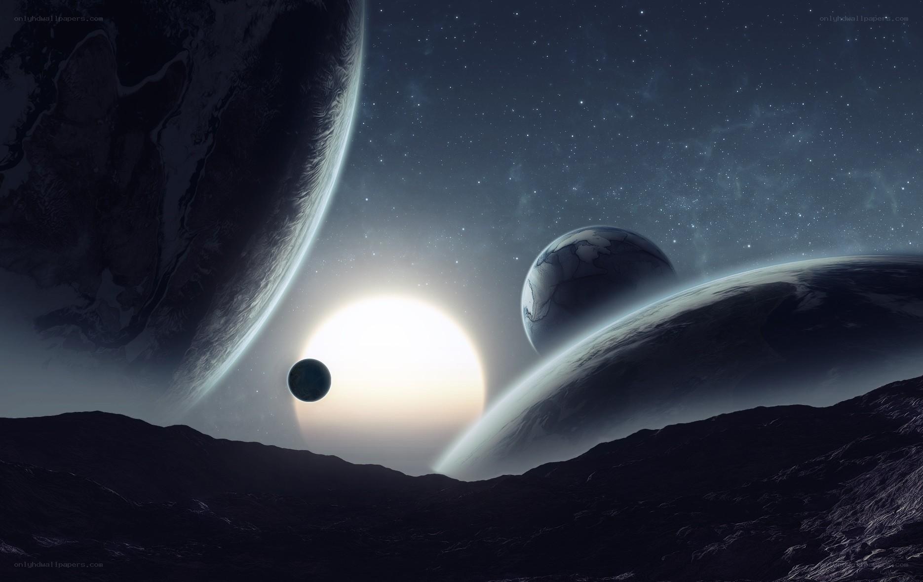 Cosmic planet vista