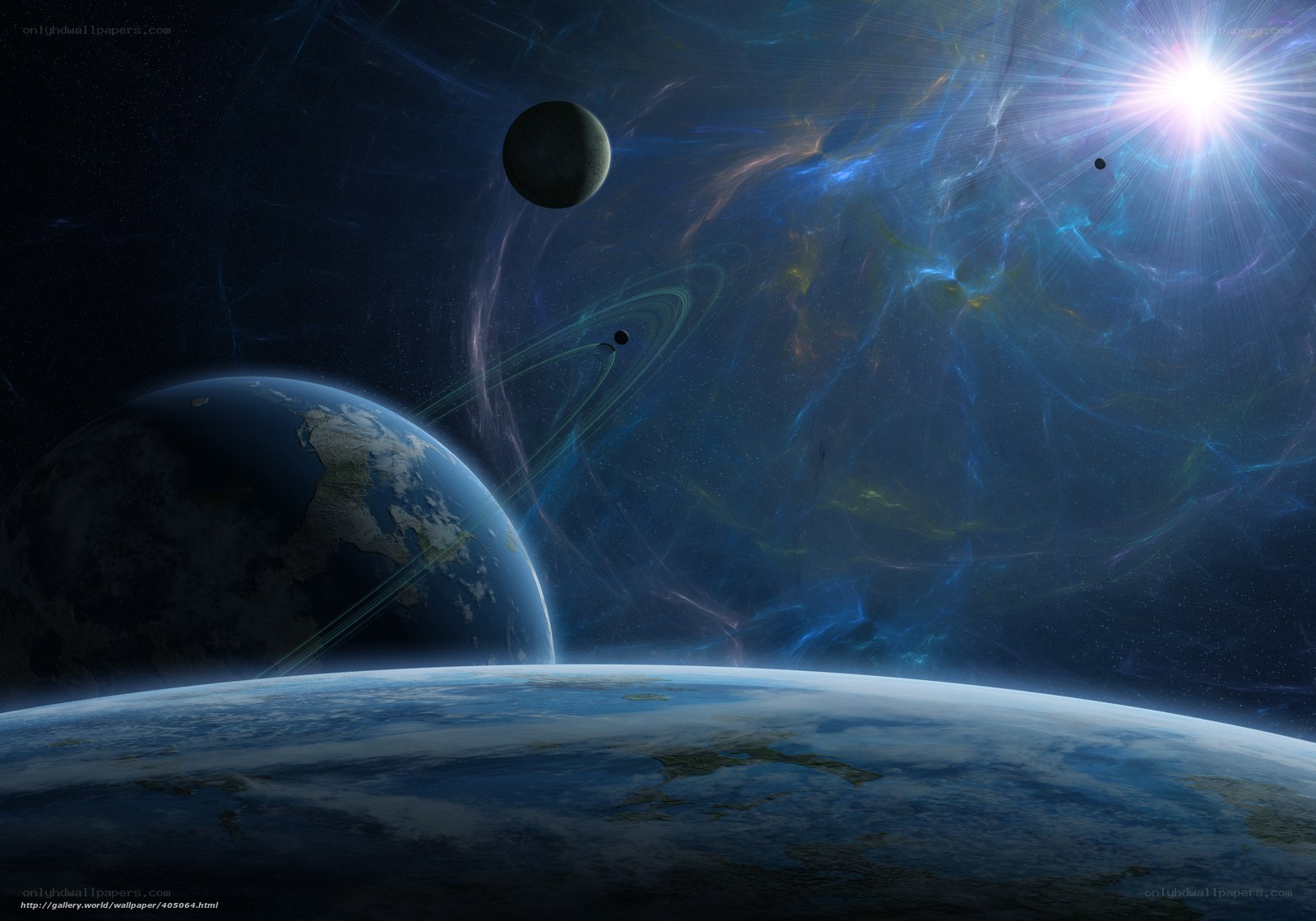 Cosmic planet vista