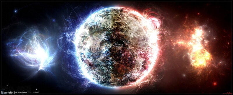 Cosmic planet with energy fields