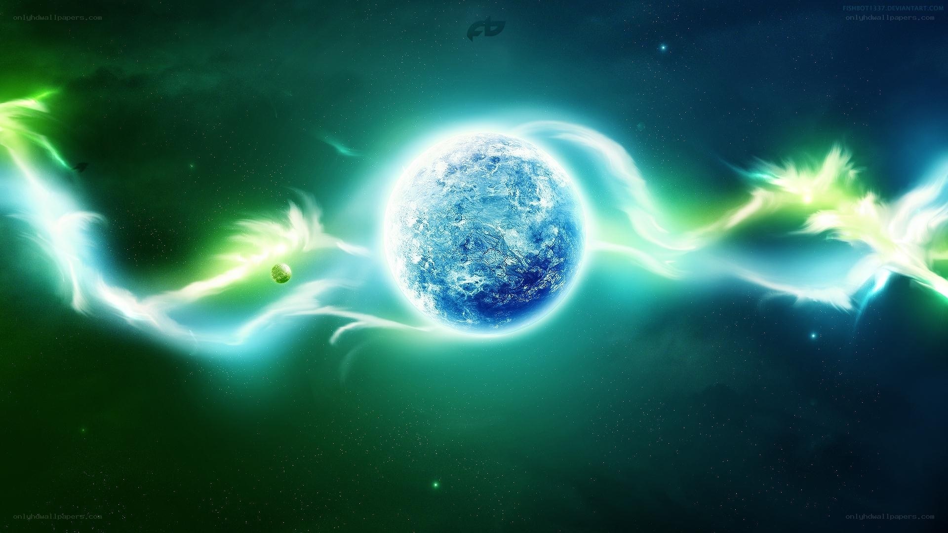Cosmic planet with energy waves