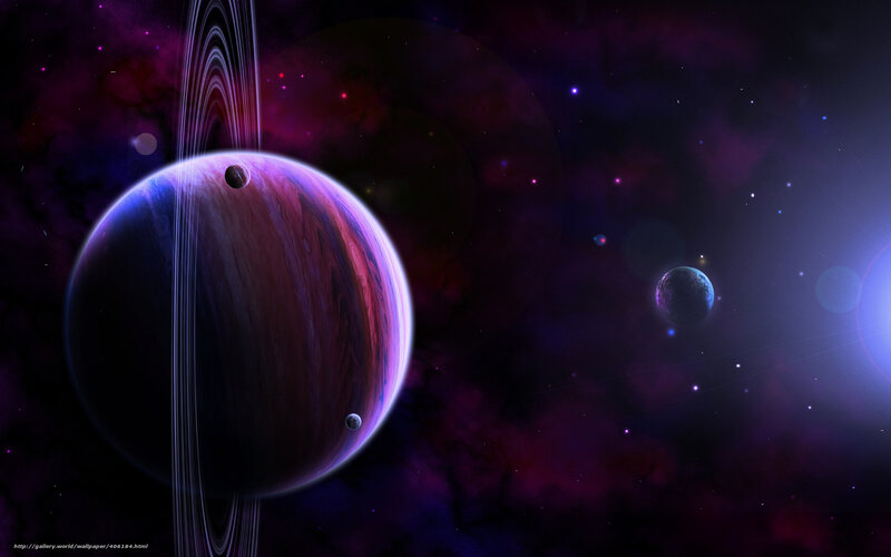 Cosmic planet with rings