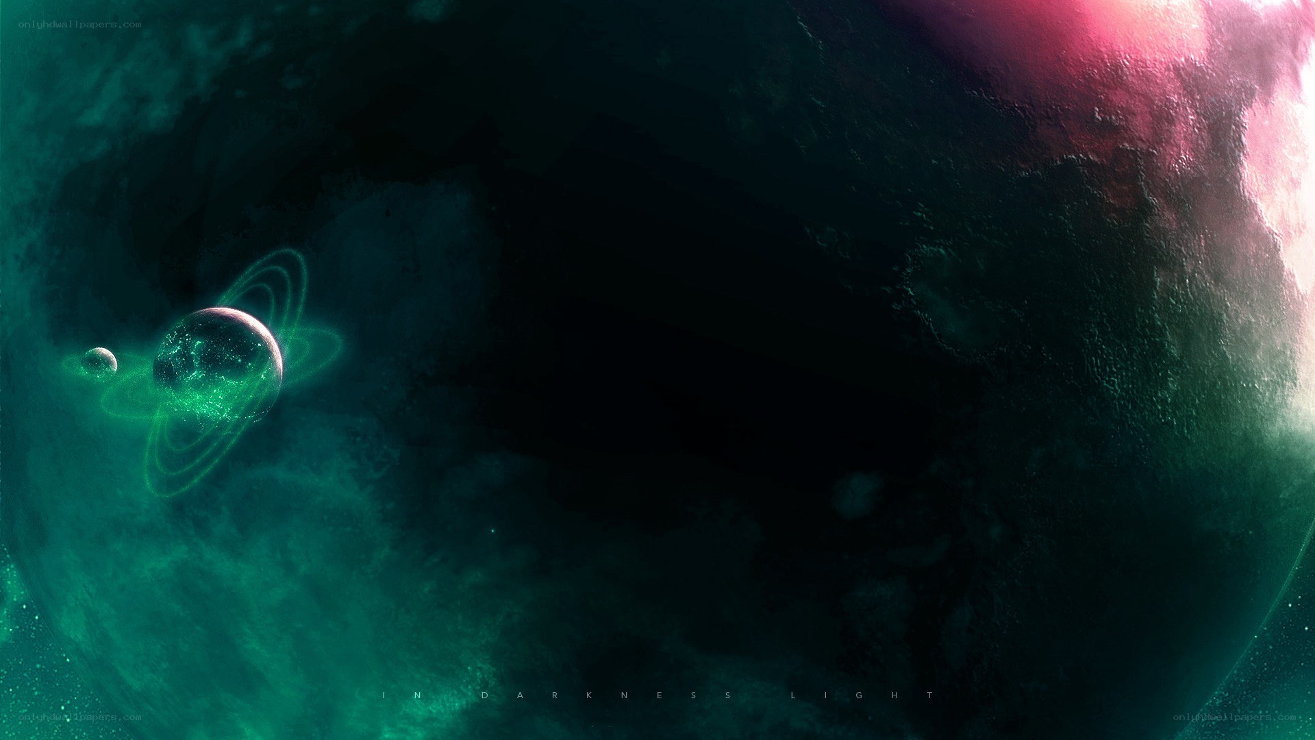 Cosmic planet with rings