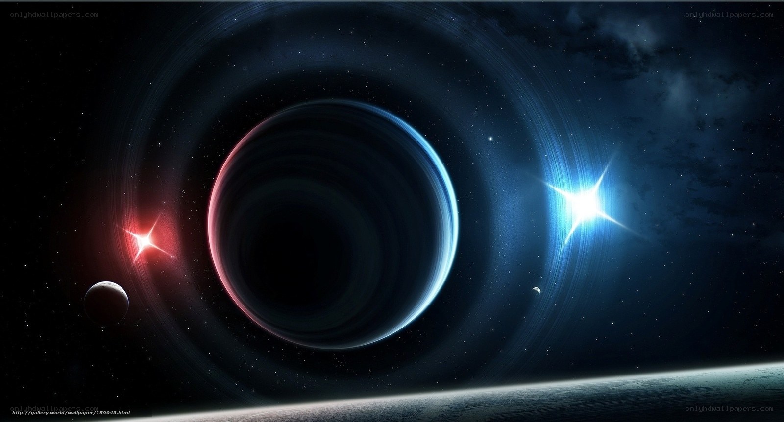 Cosmic planet with rings