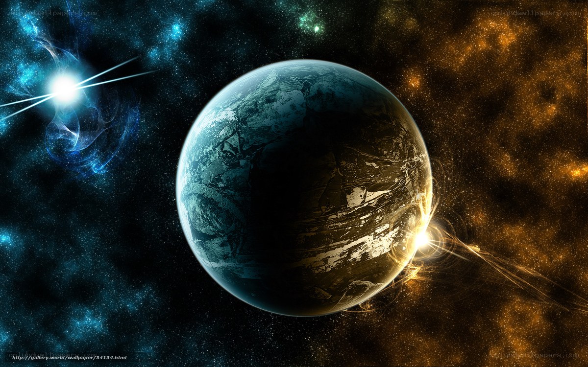 Cosmic planet with starburst