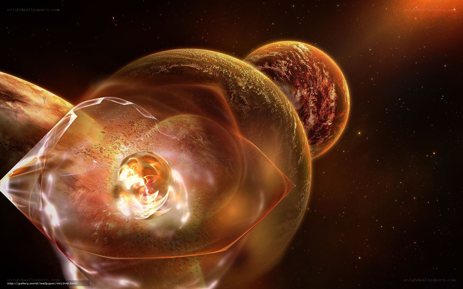 Cosmic planets and energy vortex