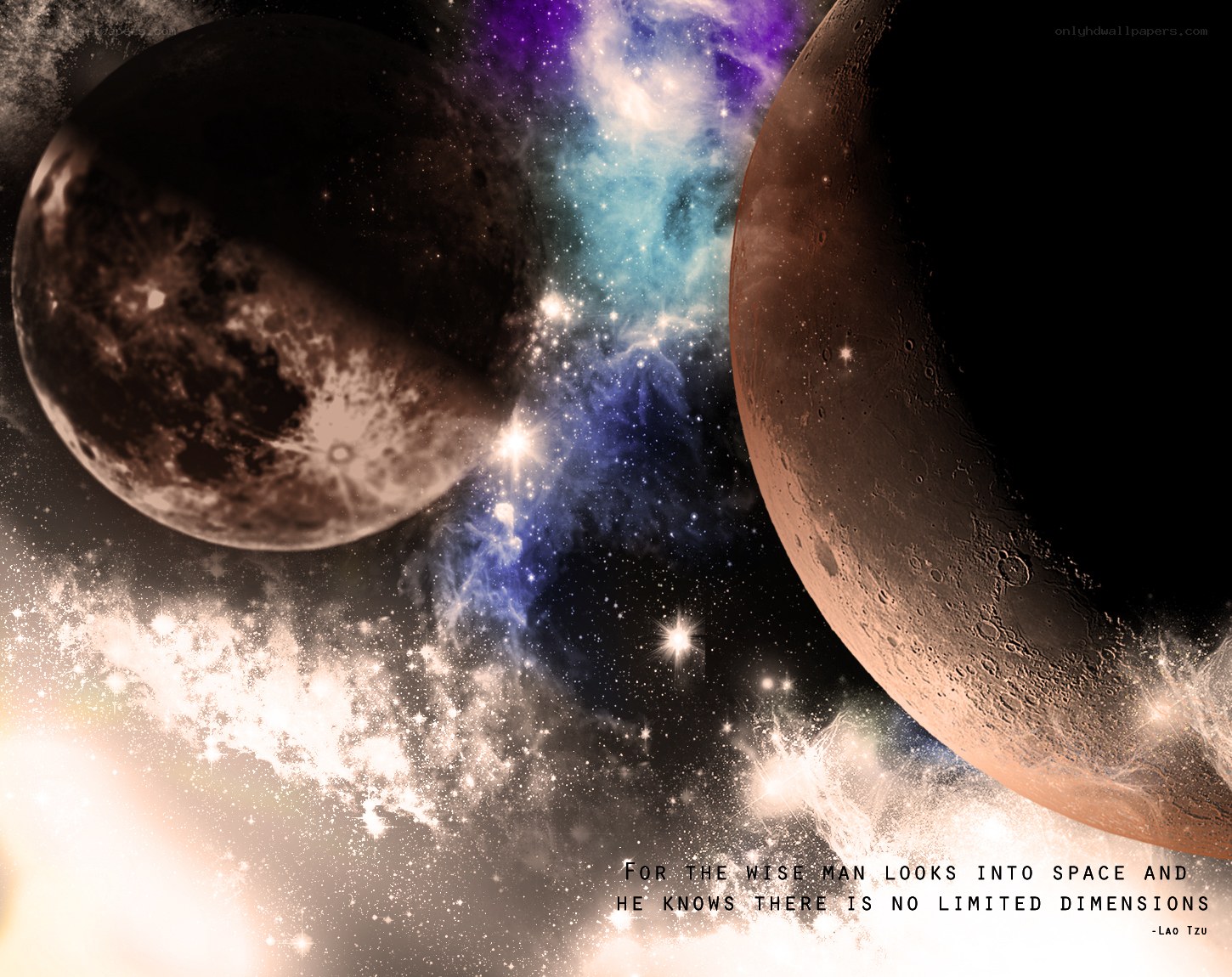 Cosmic planets and nebula