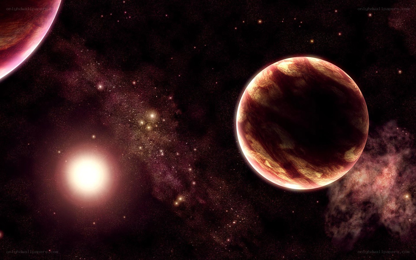 Cosmic planets and star field