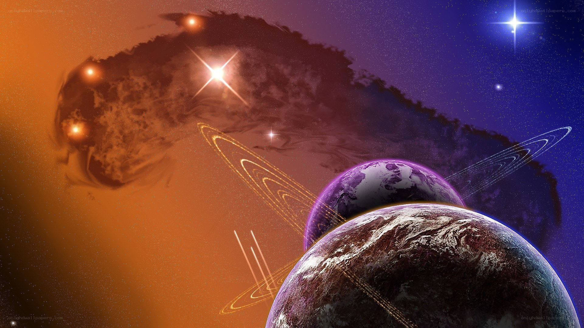 cosmic planets and stars