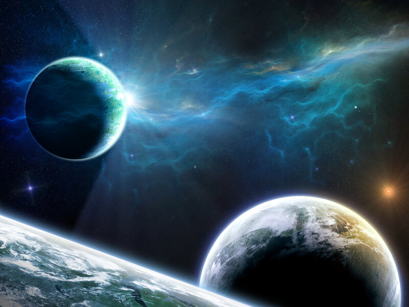 Cosmic planets in nebula