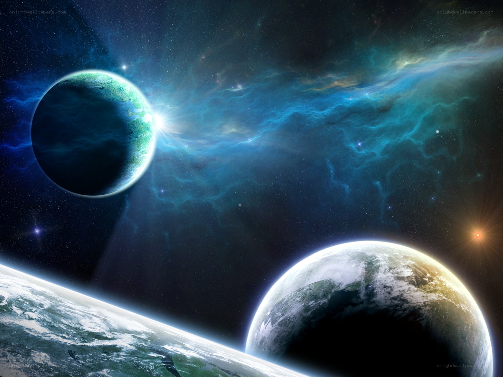Cosmic planets in nebula
