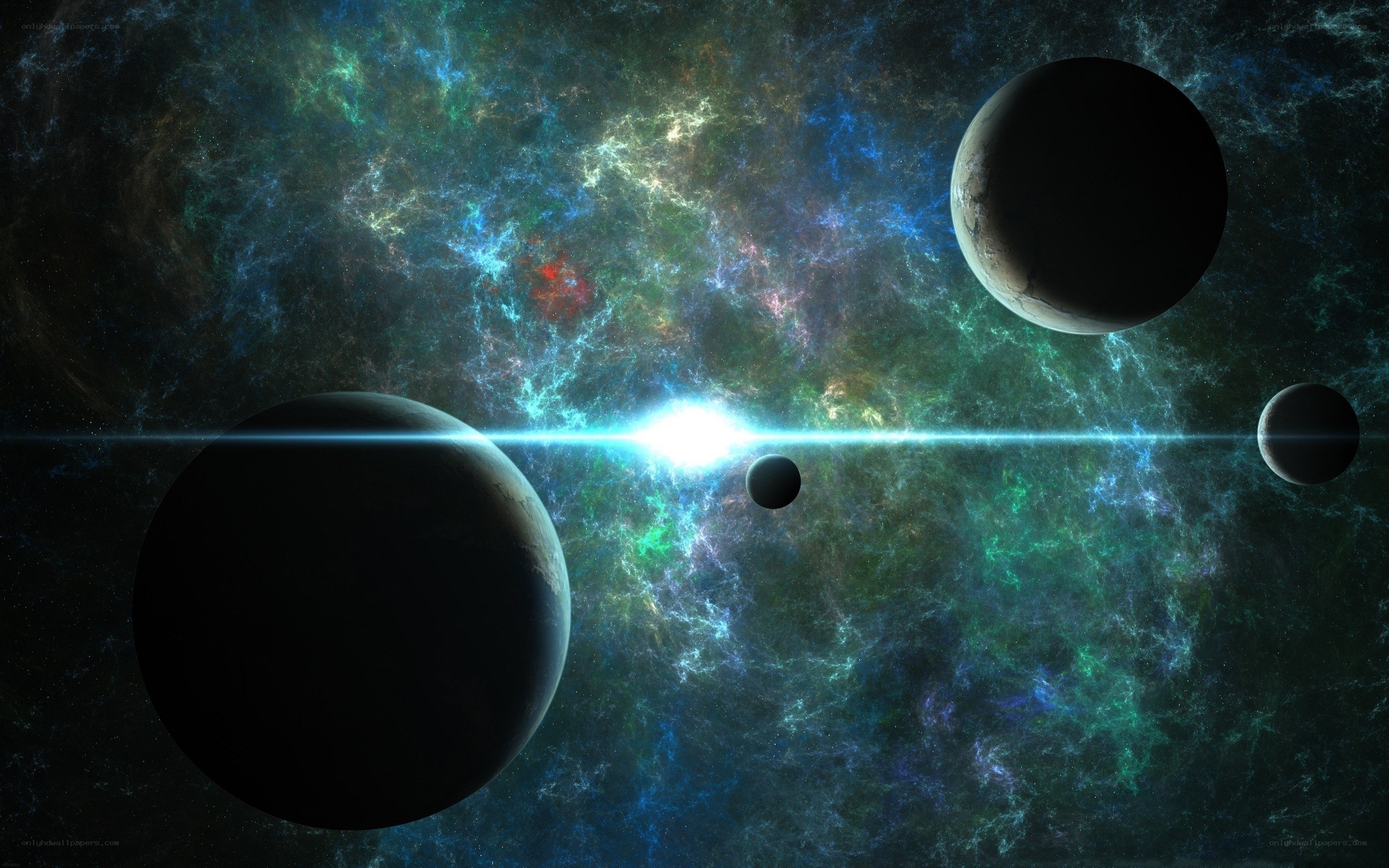 Cosmic planets in nebula