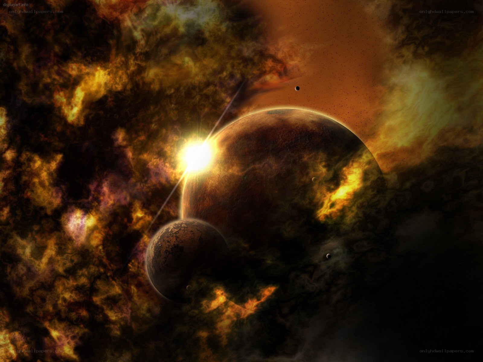 Cosmic planets in nebula