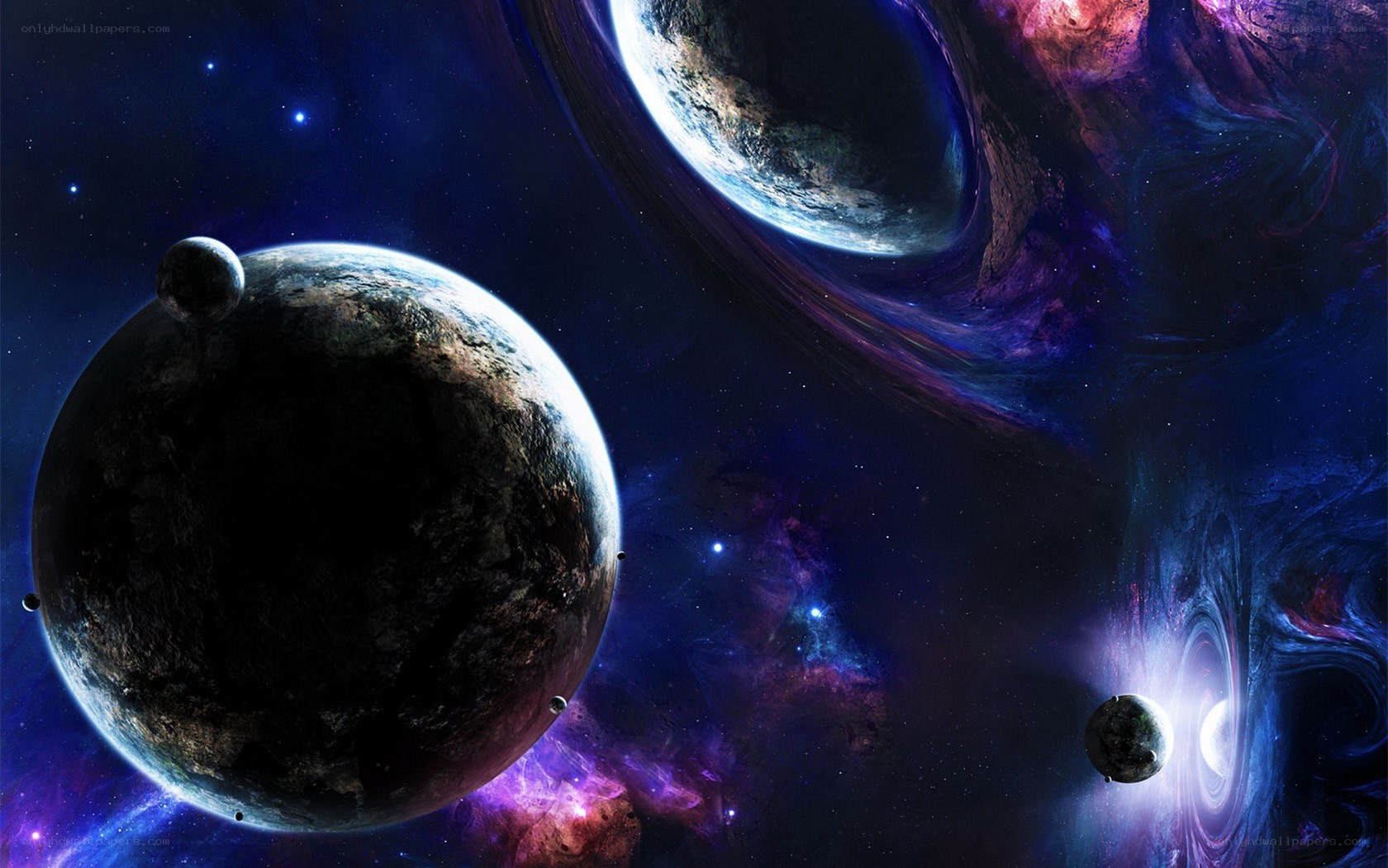 Cosmic planets in nebula