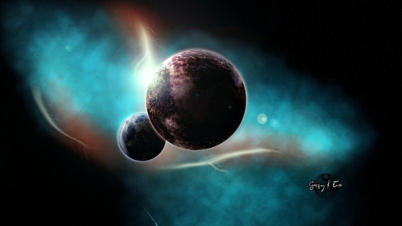 Cosmic planets in nebula