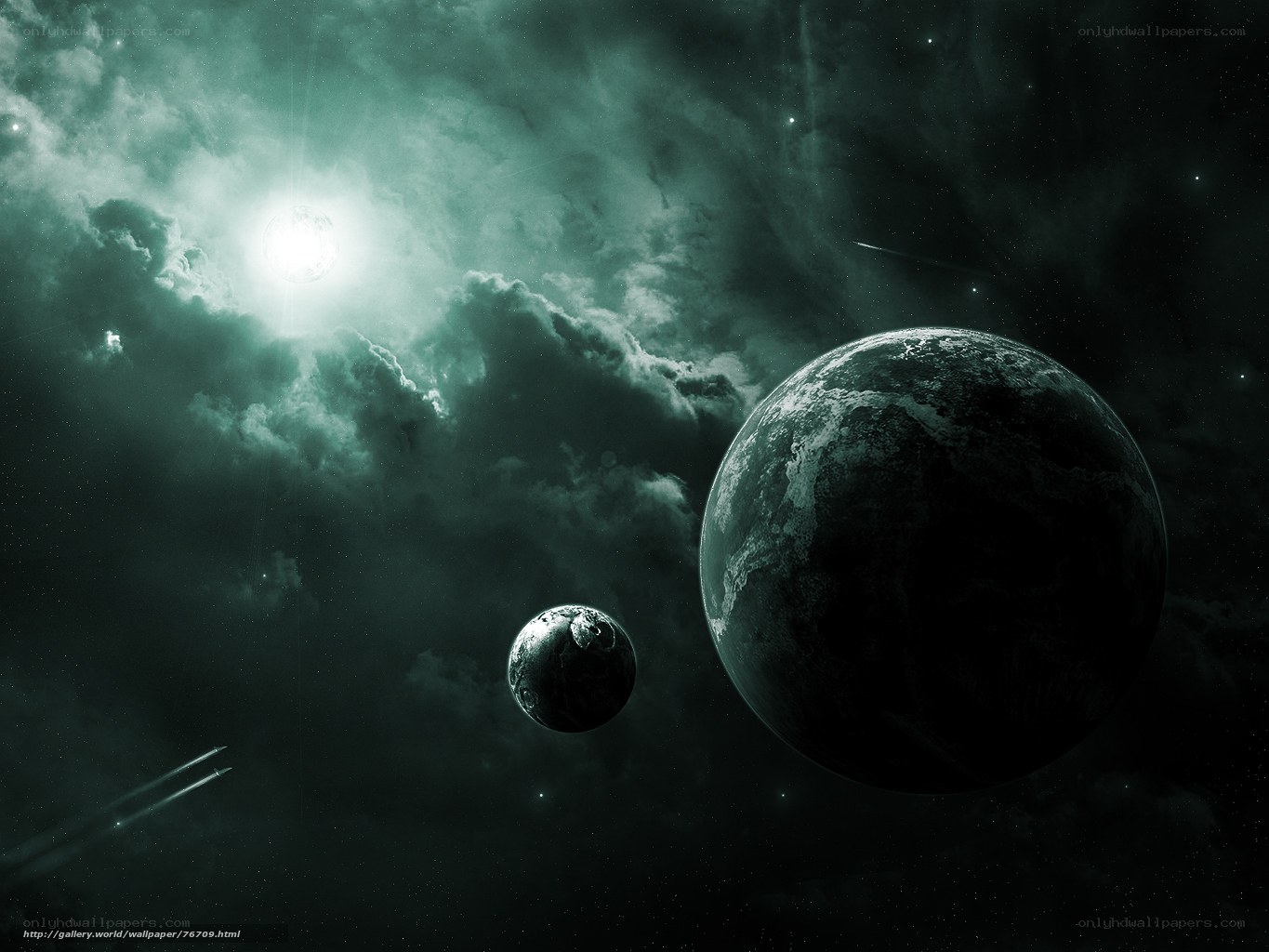 Cosmic planets in nebula