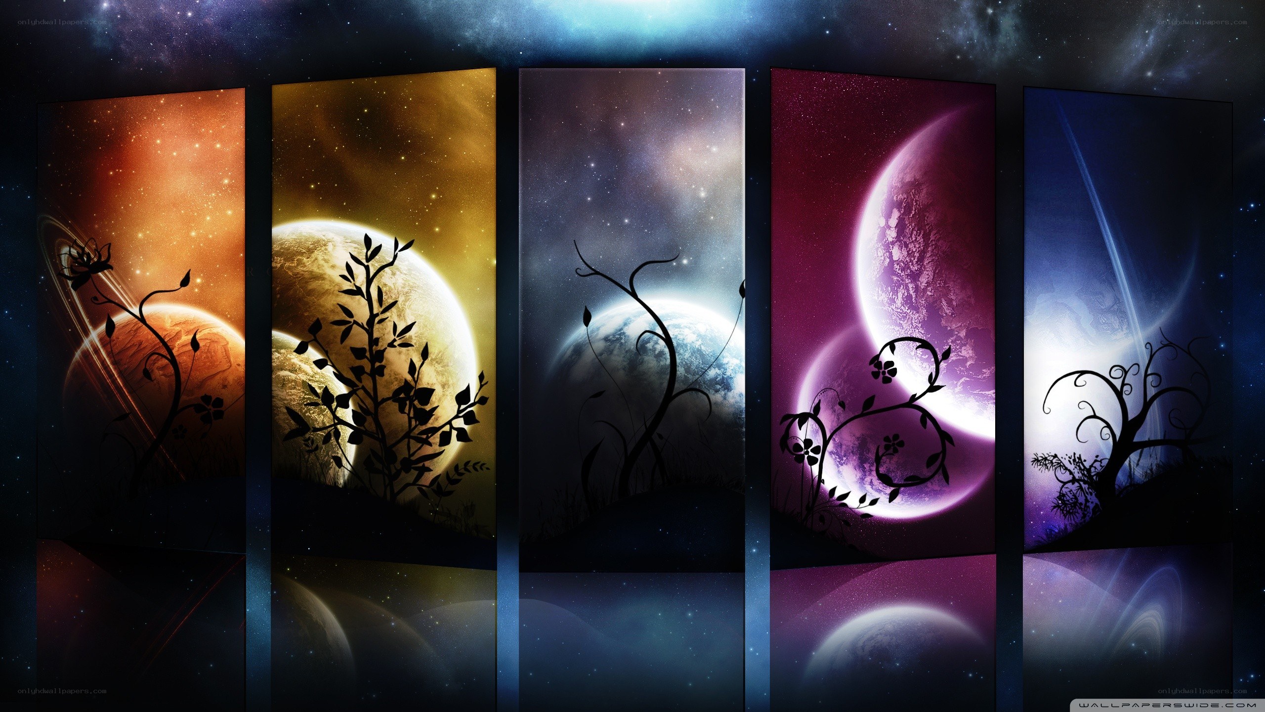 Cosmic plant life scenes