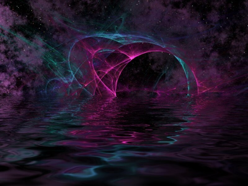 Cosmic portal over water
