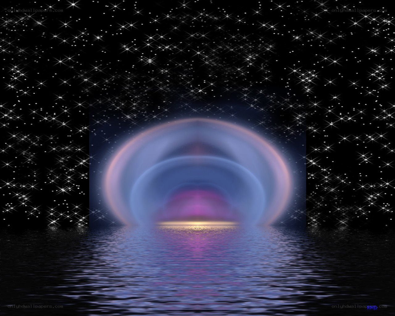 Cosmic portal over water