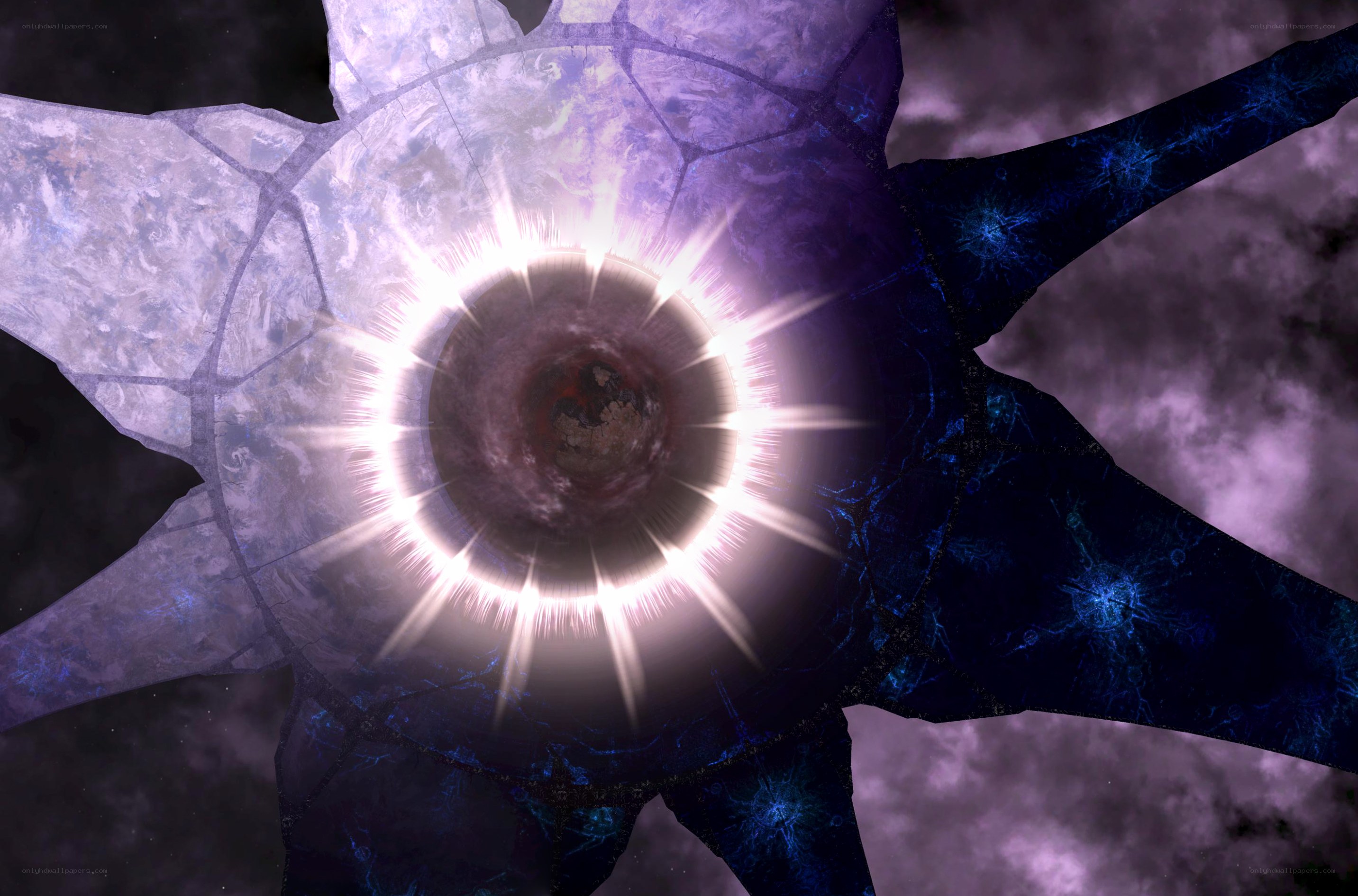 Cosmic portal with radiant core