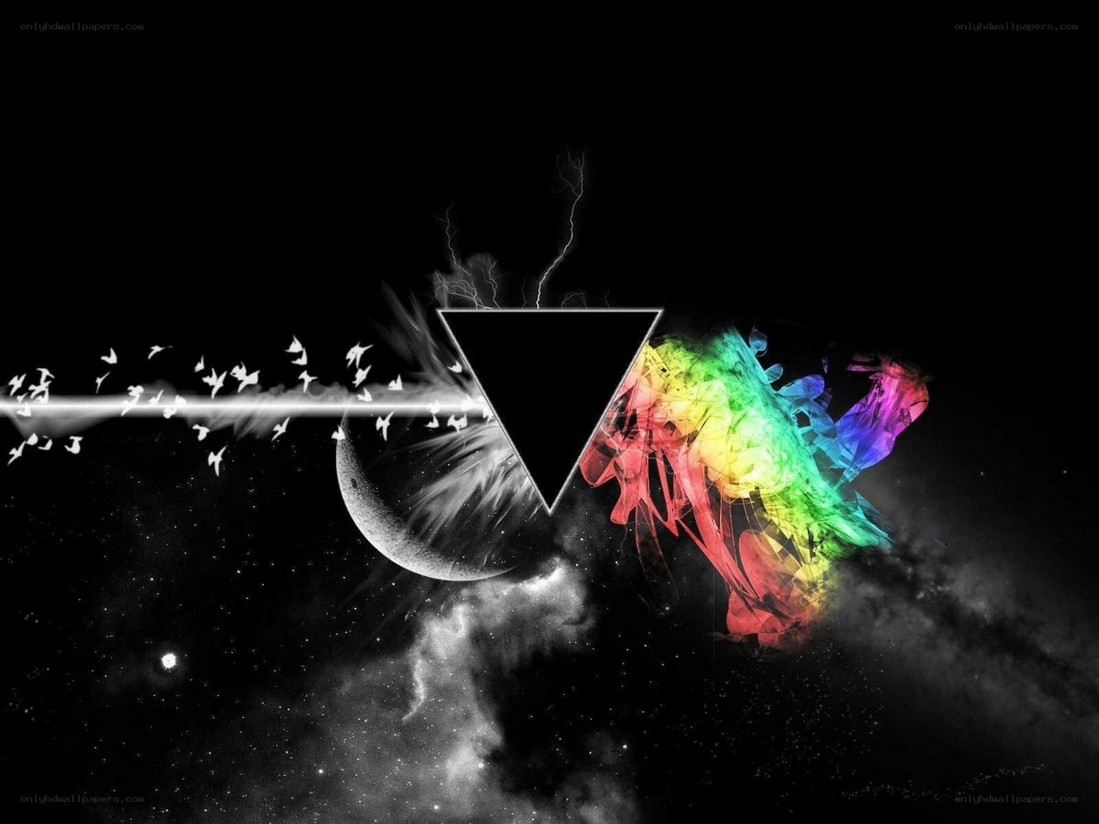 cosmic prism and birds