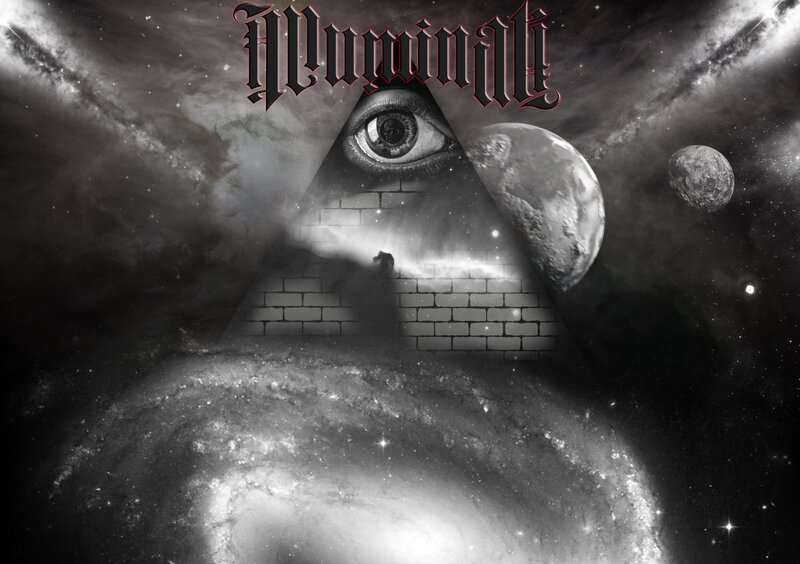 cosmic pyramid with all-seeing eye