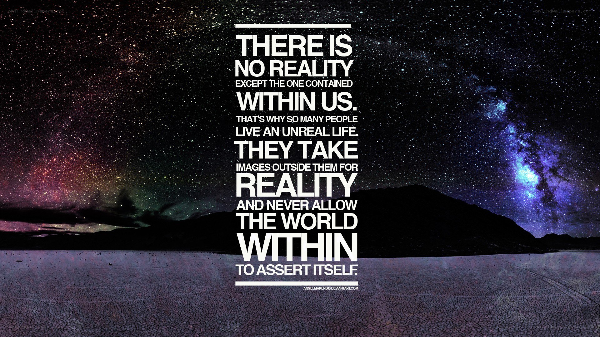 cosmic reality quote