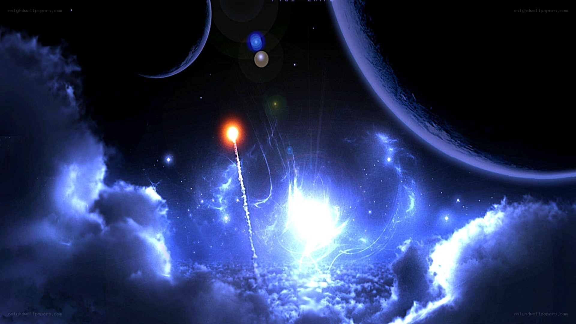 Cosmic rocket launch