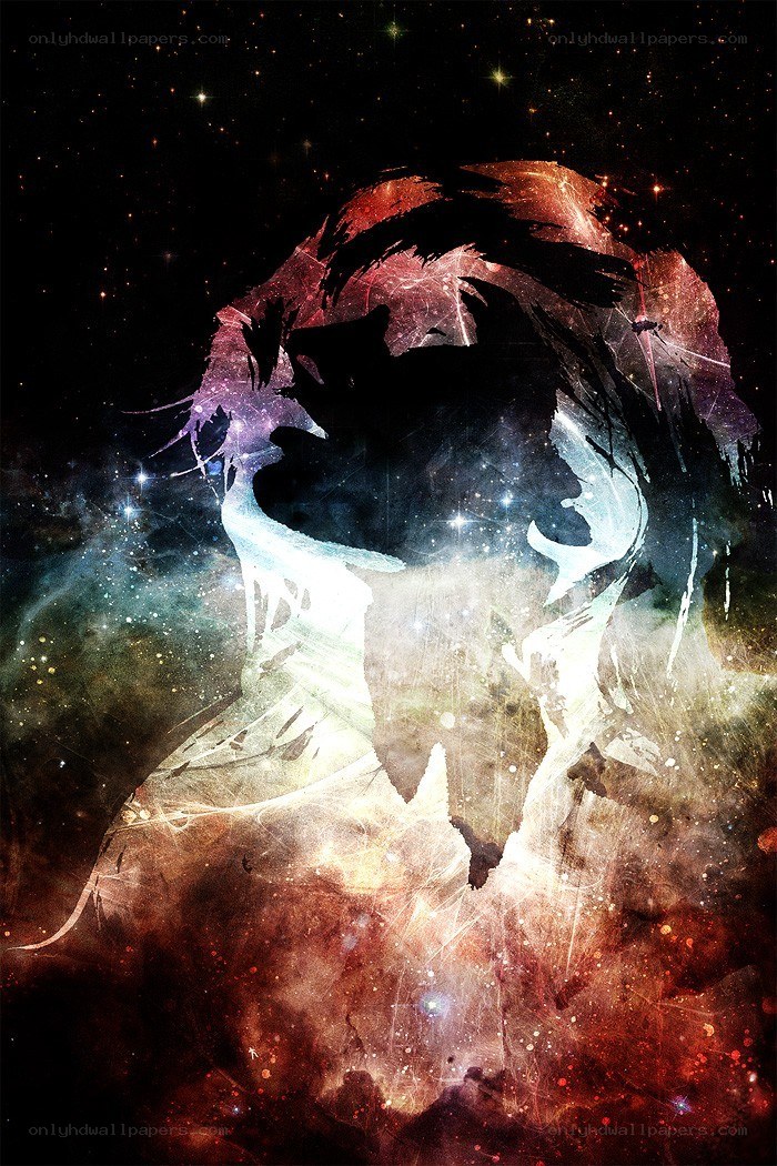 cosmic silhouette art