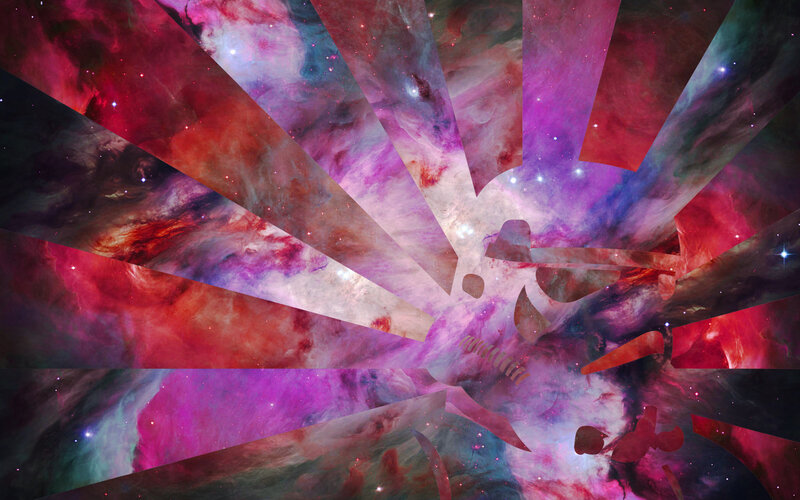 Cosmic skull explosion